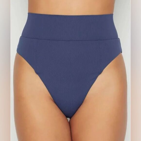 Becca Swim NWT Tanya French Cut Swim Bottom In Ice Blue Size XS - Picture 3 of 4